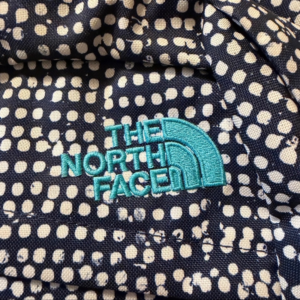 The North Face Wise Guy Backpack Navy White Polka Dot School Travel Bag - Picture 4 of 12